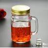 Buy cheap ISO14001 Glass Storage Bottles Crackproof Country Fair Mason Jar Mugs 5.25in from wholesalers