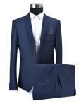 Navy Blue Tailored Suit Top Rank Workmanship Navy Breastpocket Outside