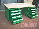 Heavy Duty Industrial Workbenches With Wood / Composite Board Bench Top