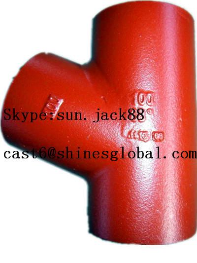 Buy cheap En877 Epoxy Powder Cast Iron Fittings/ISO6594 Cast Iron Pipe Fitting from wholesalers
