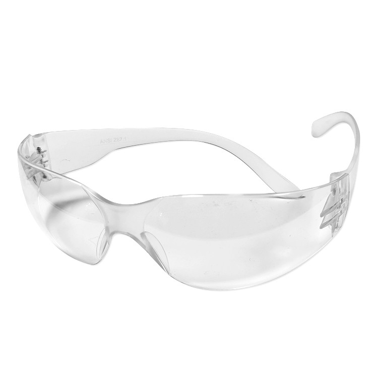 Transparent Plastic ESD Safety Glasses Impact Resistant Eye Protection