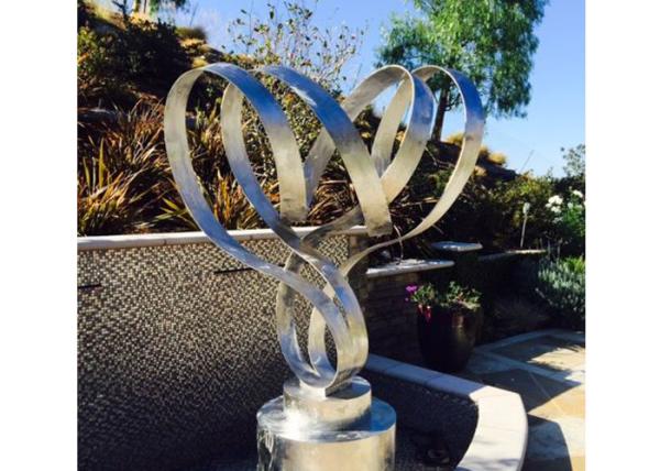 Buy cheap Modern Outdoor Garden Stainless Steel Art Sculptures Matt Finish For Decor from wholesalers