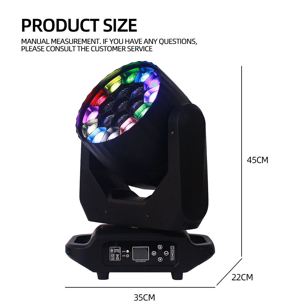 DMX Control Sound Activated Stage Lights with Built-In Program and Voice Activation