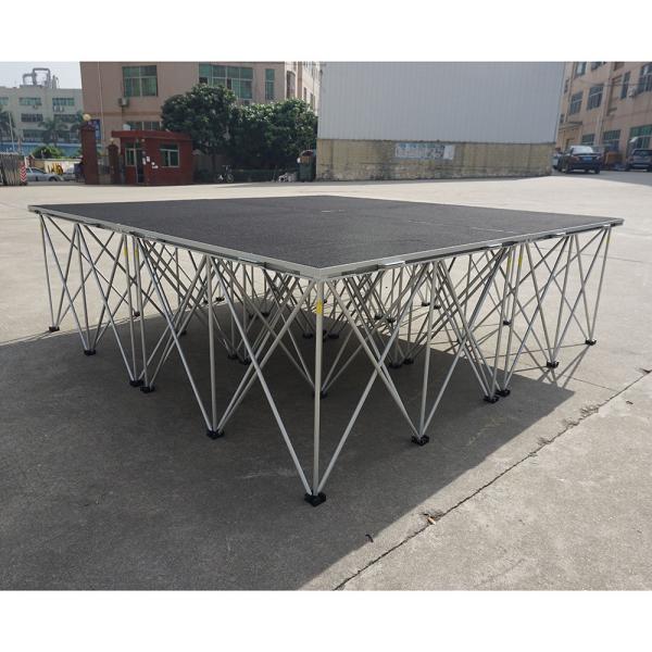 Buy cheap Waterproof Plywood Board Aluminum Riser 18mm Mobile Folding Stage 4ftx4ft For Wedding from wholesalers