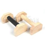 Wooden Parallettes Push Up Bars, Anti-Slip Push-Up Handles, Mini Handle Pumps,