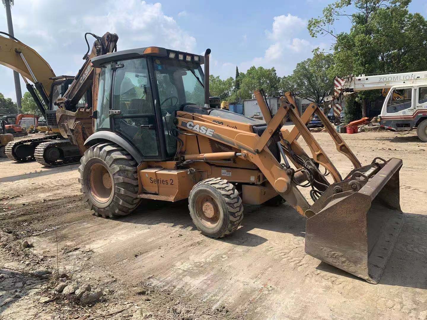 CASE 580M Original USA Used Backhoe Loader Fuel Saving Second Hand Backhoe