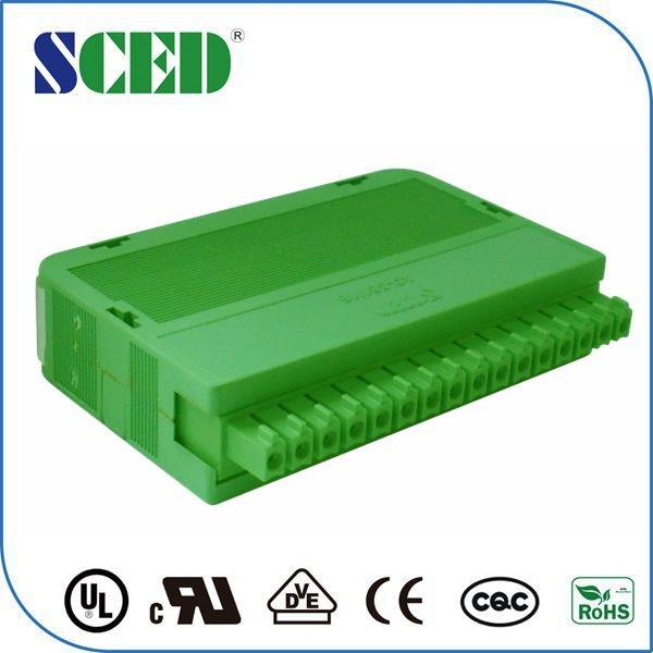 Buy cheap Green 3.81mm Pluggable Din Rail Mounting Accessories 16pin Automotive from wholesalers