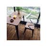 Buy cheap Simple Modern Solid Wooden Outdoor Furniture Balcony Table Chair Set For Leisure Cafe Bar from wholesalers