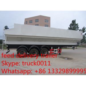 high quality 45cbm feed transportation trailer for sale, CLW brand 20tons farm
