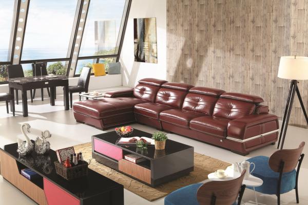 Buy cheap luxury modern living room modern sectional leather sofa furniture from wholesalers