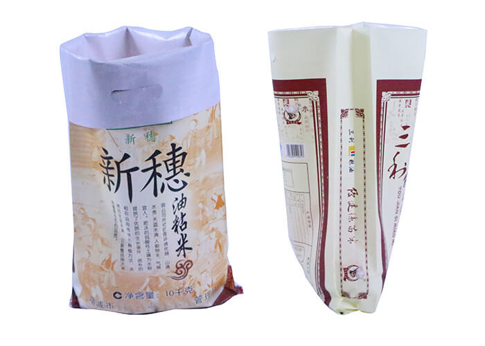 Water Resistant Bopp Laminated PP Woven Bags Double Stitched UV Protection