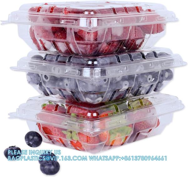 Buy cheap Wholesale Transparent Fresh Strawberry Packaging Container Supermarket Food Plastic Box Plastic Strawberry Packing Box from wholesalers