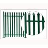 Buy cheap 100*100mm 80*80mm Metal Palisade Fencing PVC Coated Garden Fence OEM ODM from wholesalers