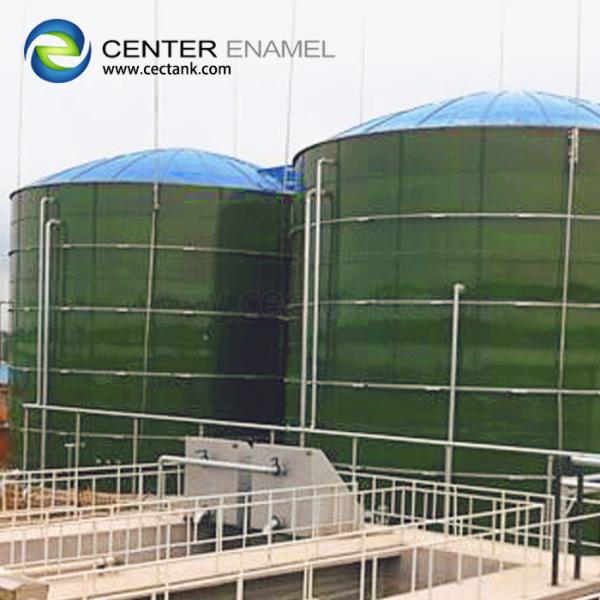 Green Industrial Water Tanks , Anaerobic Digestion Tank Used To Generate