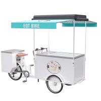 Buy cheap High Load Capacity Ice Cream Bicycle Cart Pure Steel Body CE Approval product