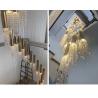 Buy cheap Modern chrome crystal ceiling chandelier for dining room long loft staircase large chandelier(WH-NC-46) from wholesalers