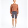 Buy cheap Autumn Winter Gym Crop Top Crew Neck Cotton Pullover Sportwear Cropped Sweatshirts Women from wholesalers