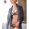Buy cheap Soft Plush Long Fleece Bathrobe , Warm Thick Kimono Robes For Womens 330 Gsm Home from wholesalers