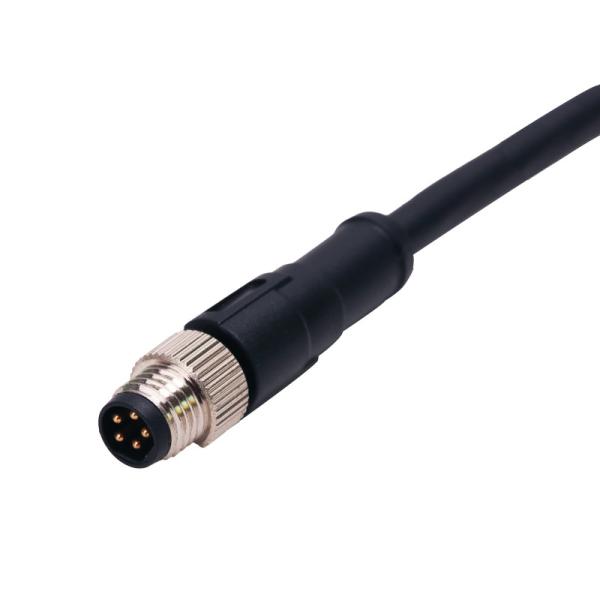 Buy cheap PA66 M8 Waterproof Molded Cable Connector Male Straight 8 Pin IP68 from wholesalers