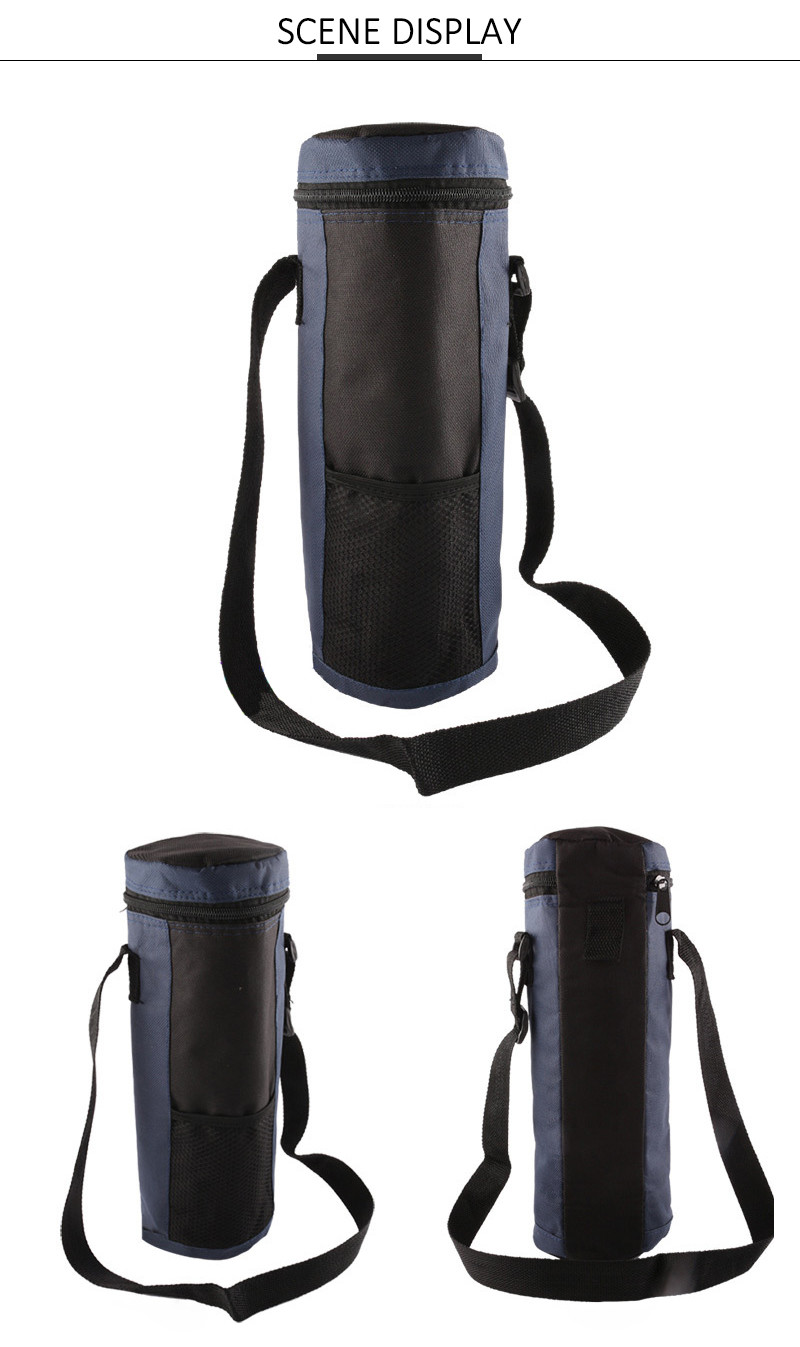 SGS Approval Reusable Polyester L10.5cm Water Bottle Bag