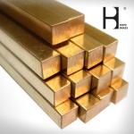 Corrosion Resistant Brass Flat Bars , C38500 Round Brass Rod