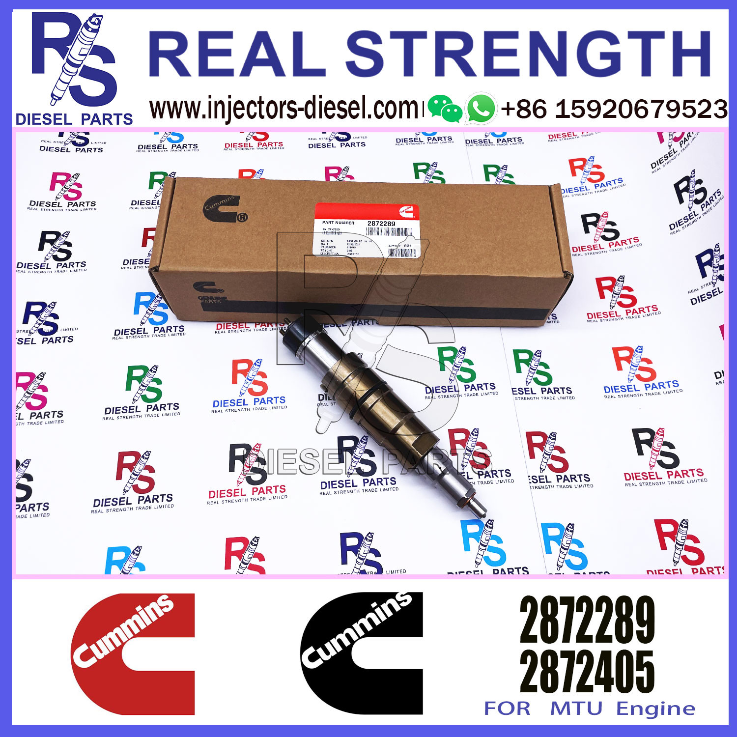 Diesel Engine Parts Common Rail Fuel Injector 2872544 2031835 575176 2872289