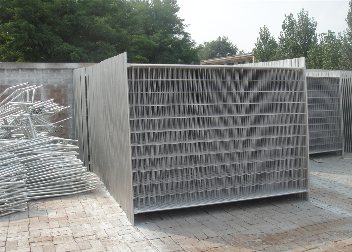 Temporary Metal Fence Panels Construction Fence Panels Weather Resistance