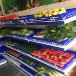 Supermarket Fruit Vegetable Rack For Store Single Sided Heavy Duty