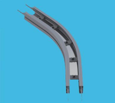 65mm vertical conveyor beams conveyor straight running tracks aluminium