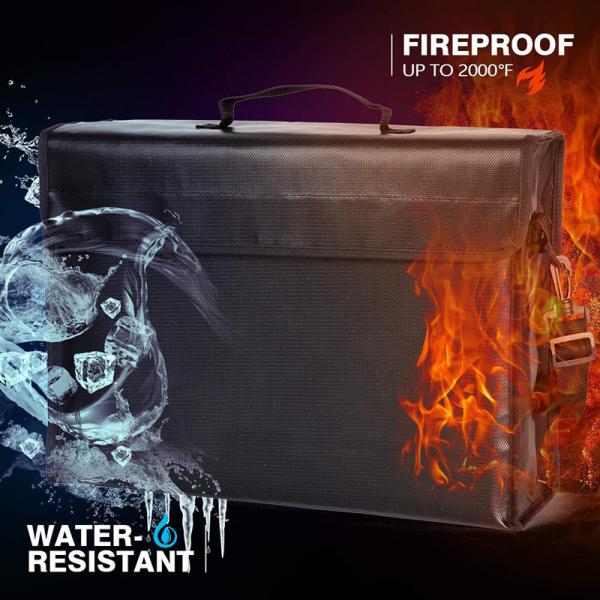 Buy cheap Durable Fireproof Bag , Large Fire And Water Resistant Document Bag from wholesalers