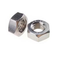 Buy cheap Metric 1 Inch 316 Stainless Steel Hex Nuts Galvanize High Precison Custom Size product