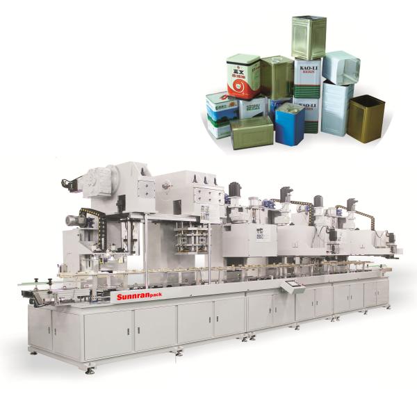 Quality 18L Square Tin Can Making Machine T2 T3 Tinplate Hardness CE Certificate for sale