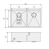 Buy cheap 32* 18 Inch Low Divide Sink Commercial Grade Brushed Finish For Farmhouse from wholesalers