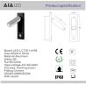 Buy cheap Recessed mounted bedside reading light led reading wall light 3W rotate bedroom headboard wall light for hotel from wholesalers