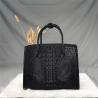 Buy cheap Authentic Crocodile Skin Women Black Totes Purse Genuine Alligator Leather Lady Shoulder Bag Female Three-way Handbag from wholesalers