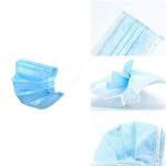 3 Layers Dust Protection Mask Disposable CE Standard For Air Pollution