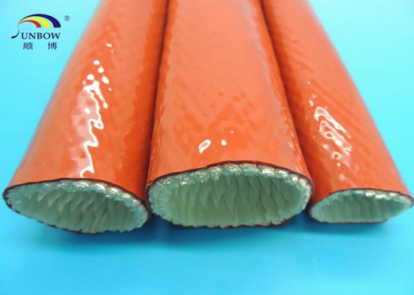 6mm To 130mm Colorful Insulation Braided Silicone Coated Glassfiber Fireproof