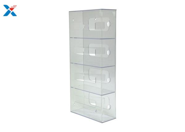 Buy cheap Medical Acrylic Display Case Acrylic Glove Dispenser With 2 4 Boxes Silk Screen Printing from wholesalers