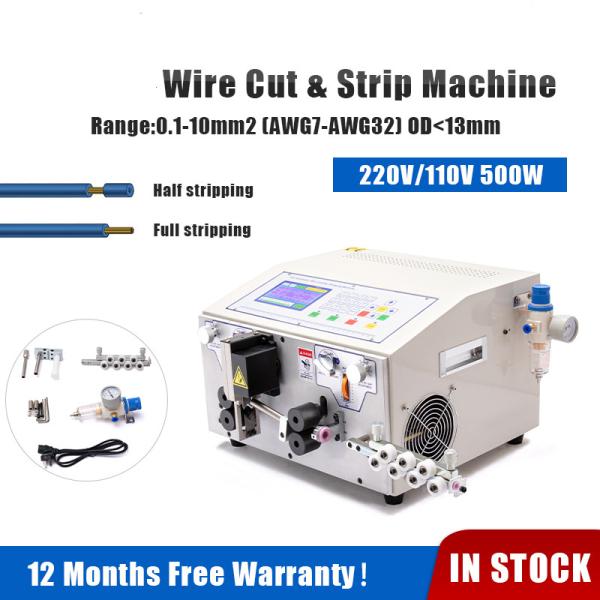 Buy cheap 10mm2 Round Wire Cutting Stripping Machine Cutting Crimping from wholesalers