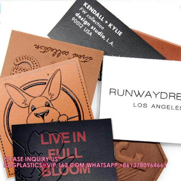 Buy cheap Wholesale Custom Leather Badge Factory Embossed Pu Leather Label Clothing Genuine Leather Patch With Logo from wholesalers
