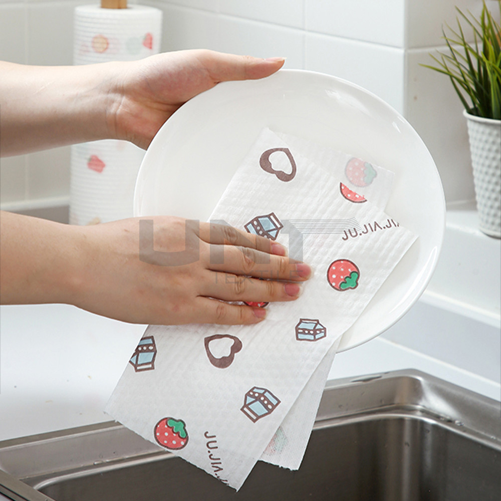 Reusable Bamboo Fiber Towel Kitchen Nonwoven Dry Cleaning Wipes