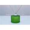 Buy cheap green empty aroma reed diffuser bottle with silver lid and reed sticks sale from wholesalers