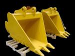 Q355B NM400 Excavator V Ditching Bucket Trapezoid Shape 1.1cbm Capacity