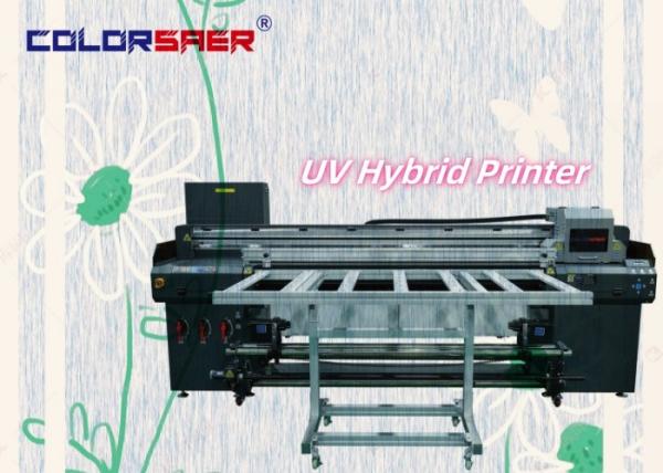 UV Hybrid Printer Flatbed and Roll to Roll Plotter for Metal Wood Glass Leather