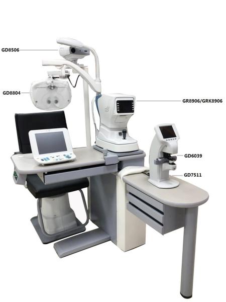 Economic Ophthalmic Chair Unit Multifunctional Combination Table Chair Unit