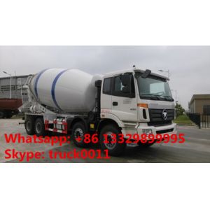 Buy cheap Foton LHD Euro 3 8*375hp 16cbm cement mixer truck for sale, factory sale 8*4 heavy duty mixer drum mounted on truck from wholesalers