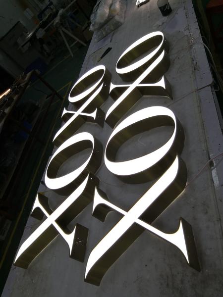 Buy cheap Building Facade UL Front Lit Channel Letter Sign Waterproof 120V 12mm from wholesalers