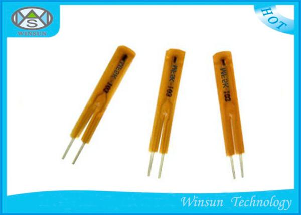 Buy cheap Film Sealed NTC Thermistor Yellow With Enameled Wire 30K Ohm 47K Ohm / R For Computer from wholesalers