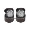 Buy cheap Charming Flower printing leather PU travel clock with leather jewel box from wholesalers
