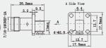 Brass TNC Right Angle 4-hole Flange Female RF Coaxial Connector For CXN3506